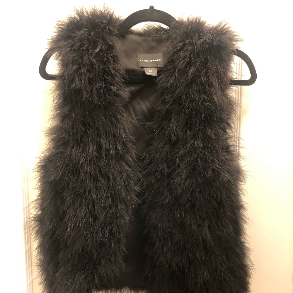 Club Monaco Violet Feather Vest Sz Small